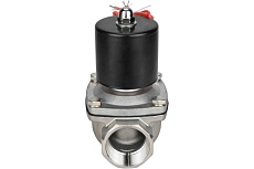 Электромагнитный клапан DN.ru двухходовой VS2W-101V-NC Ду32 Ру10 сталь, VITON 220B AC D130-01637