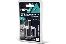 Коронка алмазная 40x55 мм, #80, по стеклу и плитке METALLICA Optima 901526
