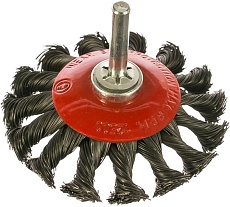 Щётка  вогнутая, витая проволока №103 (75 мм; хвостовик 6 мм) для дрели АТАКА 22392