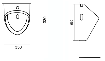 Писсуар подвесной Sanita Luxe Long LNGSLUR01