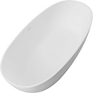 Ванна из искусственного камня Allen Brau Solid Stone Krion Oval 170x80 белый матовый 2.35003.21