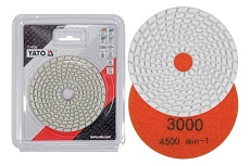 Диск алмазный шлифовальный 100 мм, Р3000 Yato YT-48206