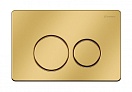 Кнопка смыва Caprigo Dew DS001-oro матовое золото