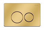 Кнопка смыва Caprigo Dew DS001-oro матовое золото