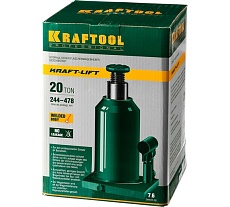 Гидравлический бутылочный домкрат 20т, 244-478мм, Kraftool Kraft-Lift 43462-20_z01