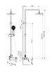 Душевая стойка Wonzon&Woghand Balance WW-054601-CR хром