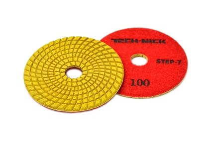 Круг алмазный гибкий шлифовальный АГШК STEP 7 (100x3.5 мм; Р100) TECH-NICK 111120007