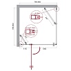 Душевой уголок BelBagno ETNA-A-12-80-C-Cr 80x80 прозрачный, хром