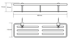 Полка Bemeta Cytro 146208062 40 см