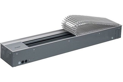 Конвектор ELSEN EKQ, 240х75х2000, плавное, роликовая решётка, алюминий, натуральный, рамка-алюминий, 2488 Вт EKQ.240.75.2000 MC