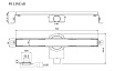 Душевой лоток Plumberia PSL Linear 70 см, золото PSL70OR