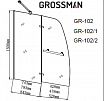 Шторка для ванны Grossman GR-102/1 150x100 прозрачное