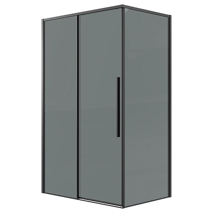 Душевой уголок Grossman Galaxy 120.K33.01.1310.21.10 130x100 тонированный, черный матовый