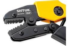 Пресс-клещи SHTOK ПК-23+, матрица, профиль трапеция, 0.25-10.0 мм, серия Vega 03701