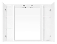 Зеркальный шкаф Style Line Олеандр-2 90 см белый