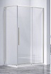 Душевой уголок Vincea Слим-Н (Slim-N) VSR-4SN9014CLBN 140x90 брашированный никель, стекло прозрачное