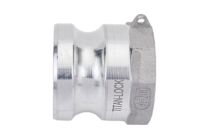 Алюминиевый камлок TITAN LOCK типа А серия EcoLine, ниппель внутр. резьба BSP 2" TL200AAL-EL