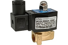 Электромагнитный соленоидный клапан ArTorq 2/2 нормально закрыт, G 1/4”, корпус латунь SK10L200GN.220AC