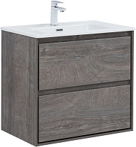 Тумба с раковиной Aquanet Милан 70 см дуб рошелье