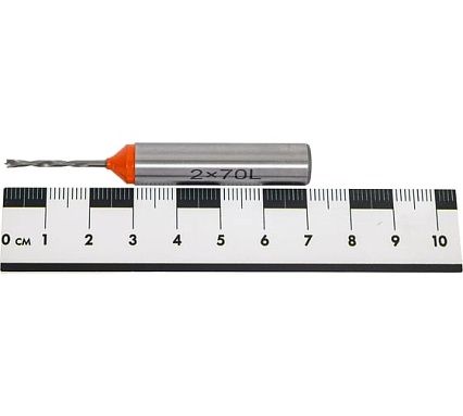 Сверло глухое 2х10х70 мм, левое Deltatools 06-4147