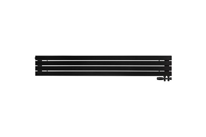 Горизонтальный радиатор c нижним подключением Liner Gorizont V 1200-36-06 секции, GVR, RAL 9005 матовый черный ARBIOLA 258343