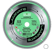 Диск пильный по ламинату, пластику Laminate 305x30/25.4 мм, Z=120 tcg Diamond Industrial DIDL305Z120