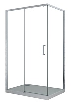 Душевой уголок Cerutti Vito 110x80 L, прозрачный, хром