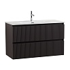 Мебель для ванной BelBagno Uno 100 см Темно-серый матовый
