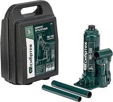 Домкрат гидравлический бутылочный Сибртех 3 т, 180-320 мм, кейс 50813