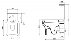 Чаша для унитаза BelBagno Vaso BB127CP