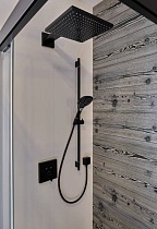 Душевая штанга Hansgrohe Unica S Puro 28631670 90 см со шлангом, матовый черный