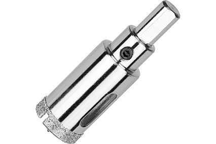 Коронка алмазная по керамограниту и керамике с центрирующим сверлом 22 мм Diamond Industrial DIDCSC022