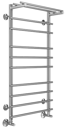 Полотенцесушитель водяной Terminus Ватра П10 500x1000, 4670078529497 c полкой