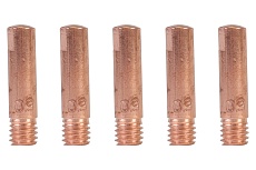 Наконечник контактный для горелки MIG 5 шт, М6x25, под проволоку 0.9 мм Patriot 605001814