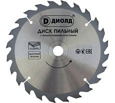 Диск пильный по дереву (190х30 мм; 24T) Диолд 90061026