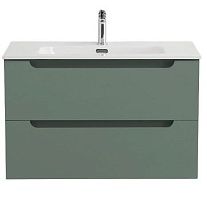 Тумба с раковиной BelBagno Etna 80 см, еловая матовая эмаль, подвесная, 2 ящика ETNA-800-2C-SO-VO