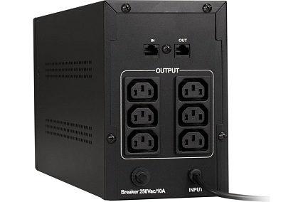 Источник бесперебойного питания Exegate SpecialPro UNB-1500.LED.AVR.C13.RJ 1500VA/950W, LED, AVR, 6/IEC-C13, RJ45/11, Black 285497