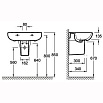 Полупьедестал для раковины Jacob Delafon Odeon Up 18566W-00