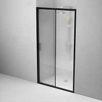 Душевая дверь Am.Pm Gem 110x195 прозрачное/матовое стекло, черный
