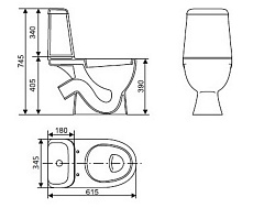 Унитаз Sanita Luxe Max MAXSLCC01040513 с микролифтом