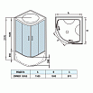 Душевая кабина WeltWasser Emmer 15055 150x150 хром, прозрачное 10000003291