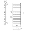 Полотенцесушитель водяной Domoterm Лаура П12 500x1000, хром