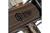 Коллектор из нержавеющей стали в сборе с расходомерами STOUT 4 выхода SMS 0907 000004