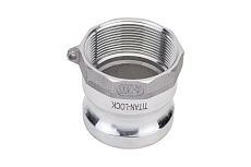 Алюминиевый камлок TITAN LOCK типа А серия EcoLine, ниппель внутр. резьба BSP 2&quot; TL200AAL-EL