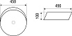 Раковина WeltWasser ELBACH 3265 45 см, 10000003829 белый глянец