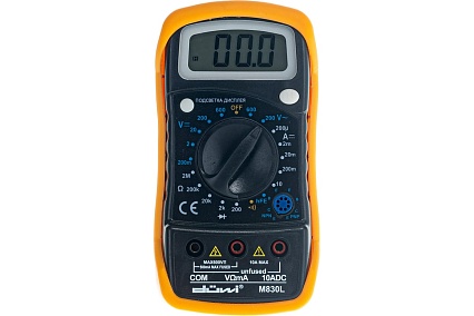 Цифровой мультиметр Duwi M830L PROFI с противоударным чехлом, 26044 8
