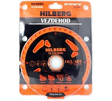 Диск пильный Hilberg Vezdehod 165х30 мм, 40Т, 18 град HV164