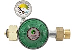 Регулятор давления газа DK-005 (выход резьба 1/2) с пред. клапаном, кнопкой и манометром DRAGONKIT 00-00002969