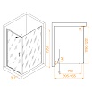 Душевой уголок RGW Stilvol SV-145B (SV-05B + Z-050-2B) 90x120 прозрачное, черный 703214592-14