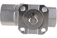 Шаровой кран RUB серия TORINO S.64, под привод, 1/2 DN15 PN40, ВР-ВР, усиленный S64D00